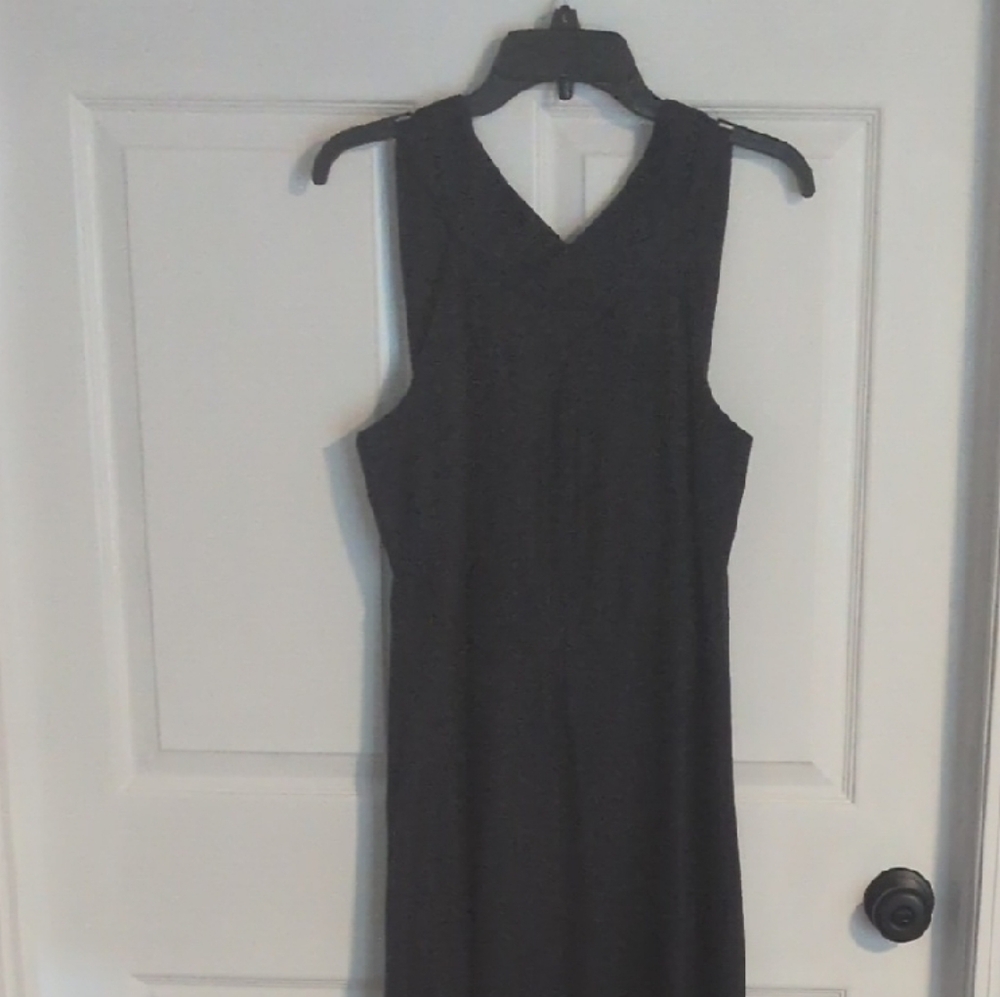 Banana Republic Black Halter Sheath Midi Dress